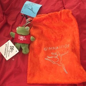 Gymnastics grip bag and frog